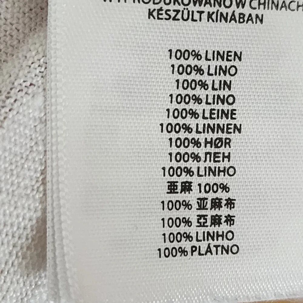 Michael Michael Kors White 100% Linen V-Neck Top - Picture 6 of 6